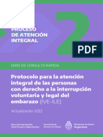 2.2 Serie de Consulta Rapida Protocolo IVE ILE. Actualizacion 2022. Fasciculo 2 Proceso de Atencion