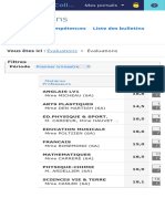 Collège Villeneuve La Guyard - Liste Des Relevés Des Évaluations