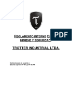 Actualizado Reglamento interno TROTTER INDUSTRIAL LTDA 2021