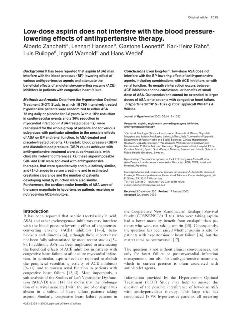 does gabapentin interfere with blood pressure