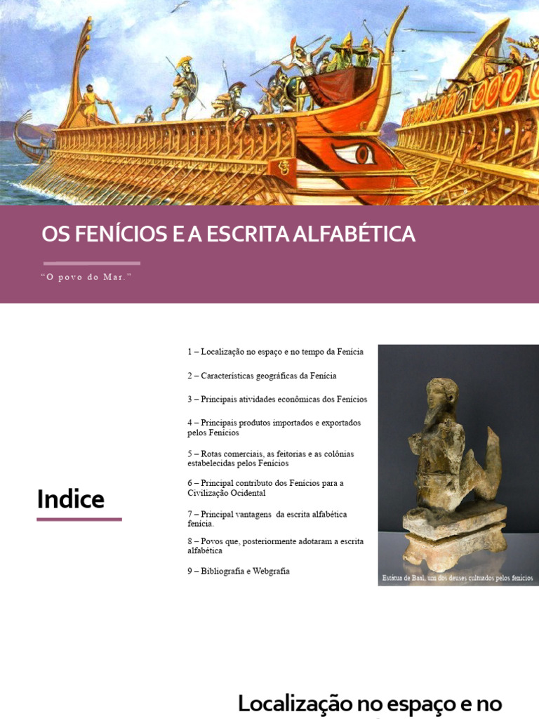 Os Fenicios e A Escrita Alfabética | PDF | Fenícia | Alfabeto