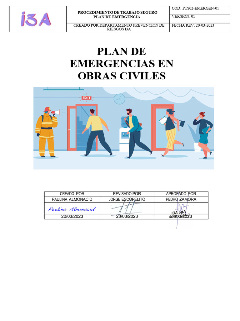 Plan Evacuacion Emergencia - Version 2023 | PDF | Temblores | Emergencia