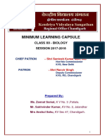 Minimum Learning Capsule Biology Xii 2018