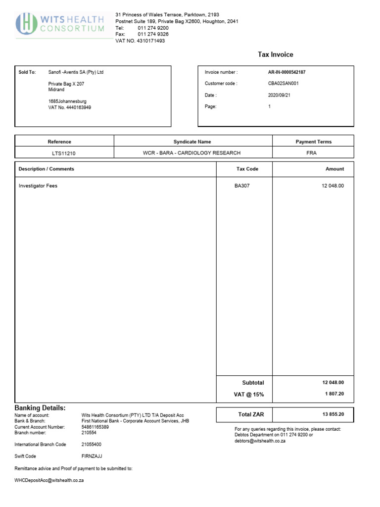 ZARINVSSC | PDF | Invoice | Economies