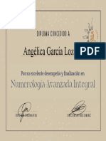 Angélica García Lozano: Numerología Avanzada Integral