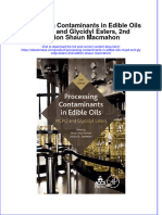 Free Download Processing Contaminants in Edible Oils MCPD and Glycidyl Esters 2Nd Edition Shaun Macmahon Full Chapter PDF