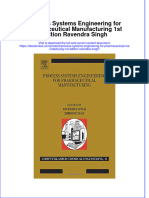 Free Download Process Systems Engineering For Pharmaceutical Manufacturing 1St Edition Ravendra Singh Full Chapter PDF