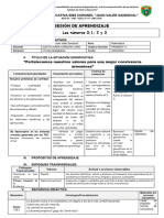 SESION DE MATEMATICA LOS NÚMEROS 0;1;2 y 3