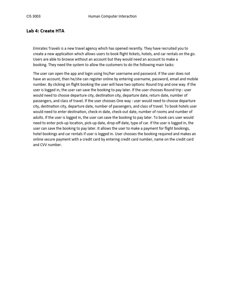 Emirates Travels Booking App Overview | PDF