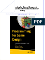 Free Download Programming For Game Design A Hands On Guide With Godot 1St Edition Wang Full Chapter PDF