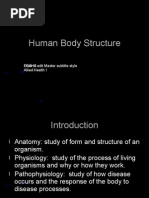 Human Body Structure: Click To Edit Master Subtitle Style Fcahs Allied Health I