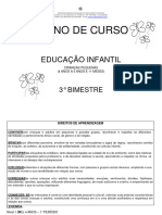 Educação Infantil - 3º Bimestre