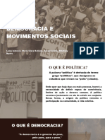 Política, Democracia e Movimentos Sociais
