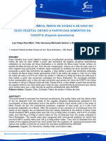 2 COMPOSICAO QUIMICA INDICE DE ACIDEZ E DE IODO NO OLEO VEGETAL OBTIDO A PARTIR DAS SEMENTES DA CAGAITA Eugenia Dysenterica