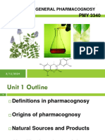 Unit 1. Pharmacognosy Intro 2024-1