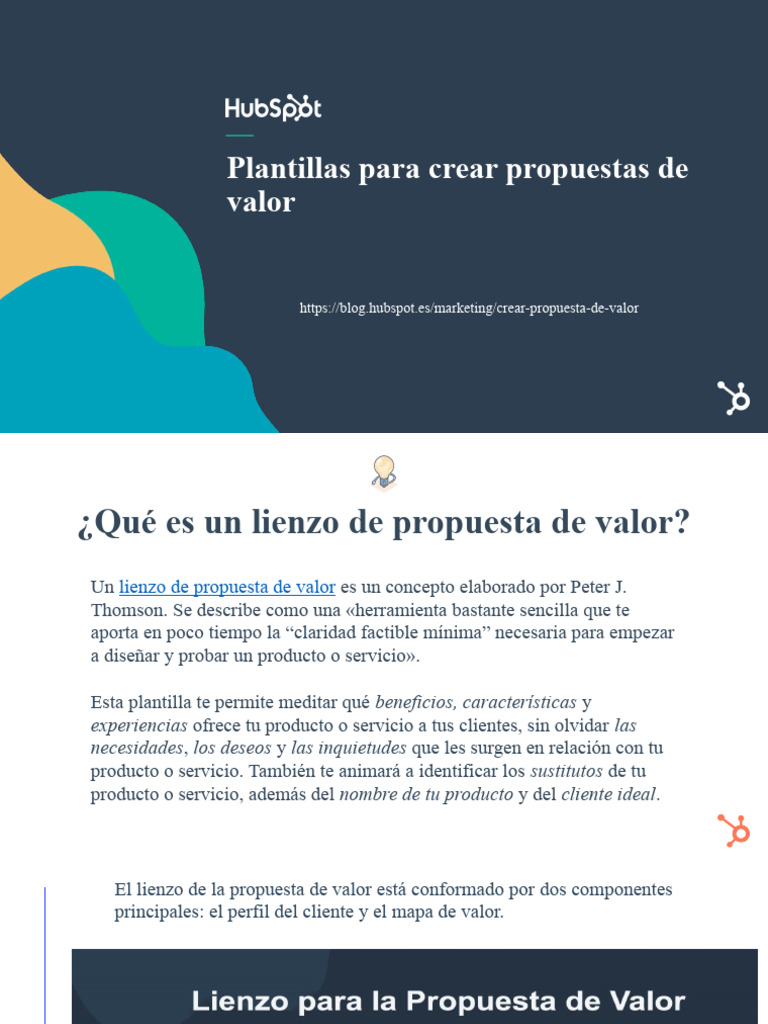 Plantillas para Propuestas de Valor | PDF | Cliente | Marca