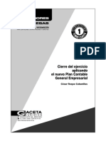 Cierre Del Ejercicio Aplicando El Nuevo Plan Contable General Empresarial, César Roque Cabanillas CPT