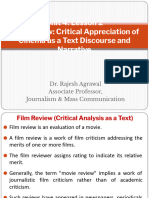 Film Review - Critical Appreciation of Cinema