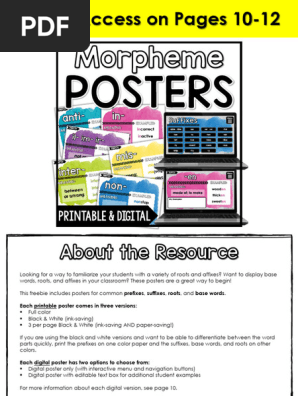 Morpheme Posters PRINTABLE Update Feb 2024