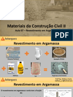 (PDF) Aula 07 - Revestimento em Argamassa