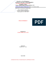 CpE 401 Documentation Template Mechanical 2024 1