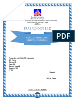 IED - Caracteristicas Do Direito Comercial