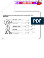 Ubicacion de Numeros en El Tablero de Valor Posicional para Segundo Grado de Primaria