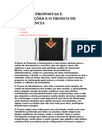 Bolsa de Propostas e Informações e o Tronco de Beneficência