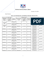 Circular 257 - Last Working Day and Holiday Schedule (Grades K-9)