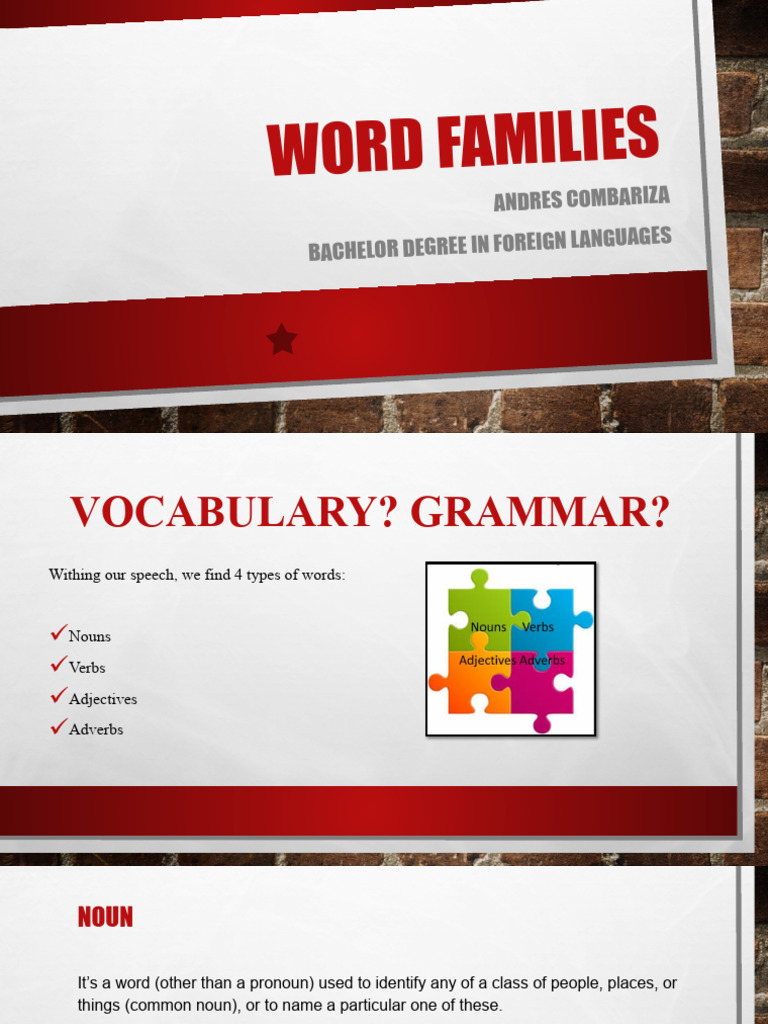 Word Families | PDF
