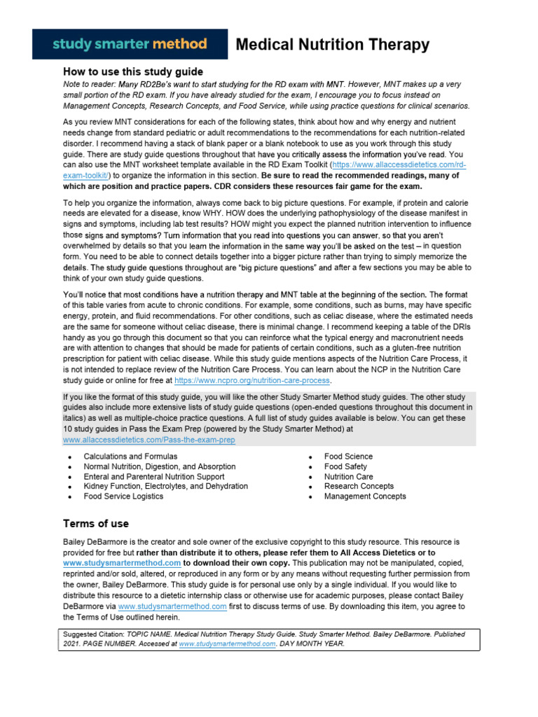MNT Free Guide | PDF | Eating Disorder | Eating