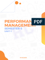 Performance Management: Semester-5