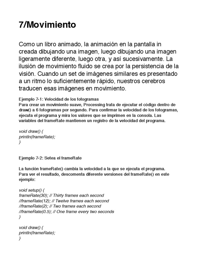 Movimiento en Libros Animados | PDF | Fotograma de la película | Rotación