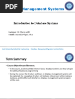 1 - Introduction To Database Systems