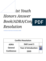 Adventist Youth Honors Answer Book - ADRA - Conflict Resolution - Wikibooks, Open Books For An Open World