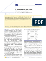 Isolation and Analysis of Essential Oils From Spices: Stephen K. O'Shea, Daniel D. Von Riesen, and Lauren L. Rossi