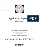 Application of Quantum Mechanics Project
