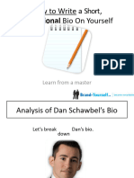 How To Write A Short Professional Bio FT Dan Schawbel
