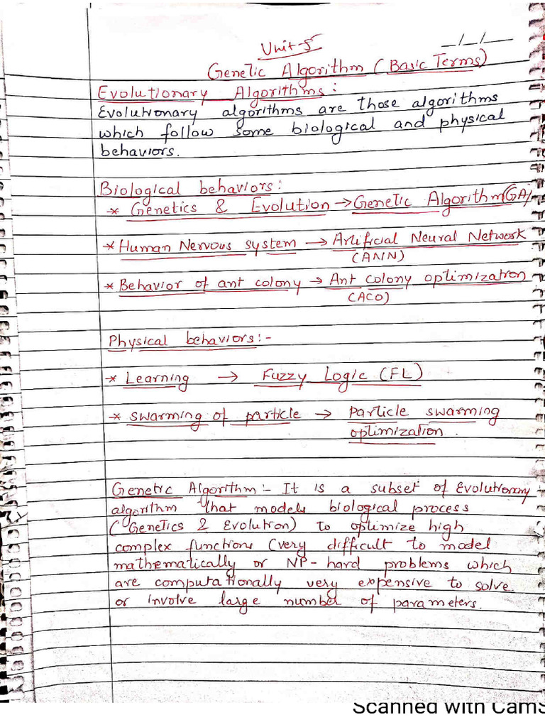 Soft Computing Unit 5 Notes | PDF