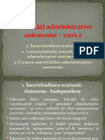 Autoritati Administrative Autonome - 2