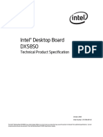 Intel DX58SO Manual