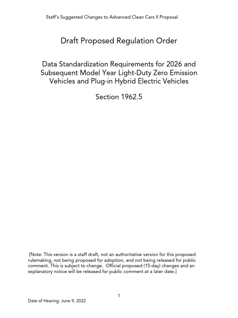 Sugerencias A La CARB - 1962.5 - 0609 - Clean | PDF | Fuel Cell | Plug ...