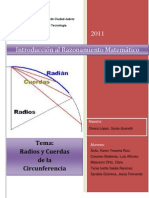 Radios y Cuerdas de La Circunferencia