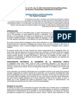 Pedgogía Crítica - Utopia o Realidad Gabriel Cruz