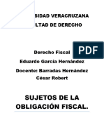 Sujetos de La Obligación Fiscal