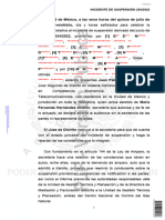 Sistema de Transporte y Almacenamiento de Gas Natural. Suspensión Definitiva.