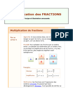 Multiplication de Fractions