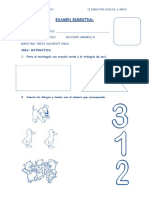 Examen Bimestral Junio-Julio Inicial 3 Años 2023