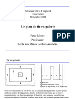 Le Plan de Tir en Galerie: Peter Moser Professeur Ecole Des Mines Leoben/Autriche