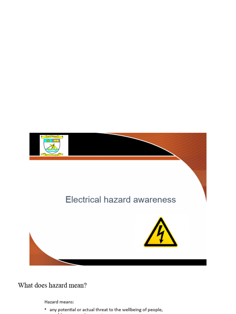 Electrical Hazard Safety Awareness Guide | PDF | Hazards | Occupational ...